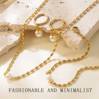 Streetwear Geometric 304 Stainless Steel 18K Gold Plated Women's Jewelry Set main image 1