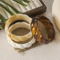 Casual Exaggerated Commute Solid Color Resin Women's Bangle main image 1
