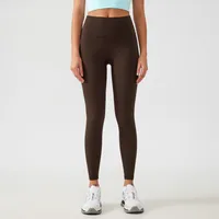Streetwear Sports Solid Color Nylon Cotton Blend Collarless Active Bottoms Leggings main image 1