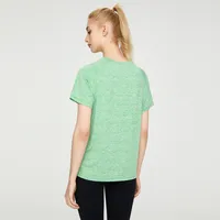 Simple Style Solid Color Polyester Round Neck Active Tops T-shirt main image 3
