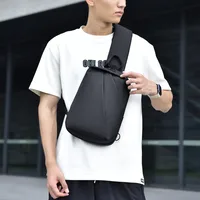 Men's Solid Color Oxford Cloth Zipper Fanny Pack main image 1
