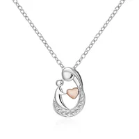 Vacation Simple Style Heart Shape Alloy Copper Women's Pendant Necklace main image 5