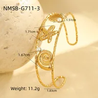 Classic Style Starfish Conch Shell 304 Stainless Steel Women's Cuff Bracelets main image 6