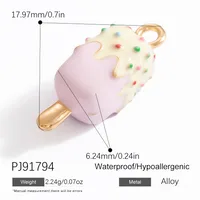 Vacation Simple Style Fruit 304 Stainless Steel Jewelry Accessories sku image 13