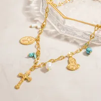 Elegant Glam Cross 304 Stainless Steel Women's Pendant Necklace main image 5