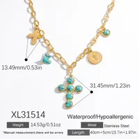 Elegant Glam Cross 304 Stainless Steel Women's Pendant Necklace main image 2