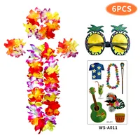 Hawaiian Flower Pineapple Cloth Artificial Decorations sku image 1