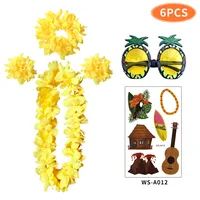 Hawaiian Flower Pineapple Cloth Artificial Decorations sku image 2