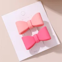 Women's Cute Sweet Simple Style Heart Shape Flower Alloy Plastic Hair Clip main image 7