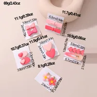 Women's Cute Sweet Simple Style Heart Shape Flower Alloy Plastic Hair Clip main image 2
