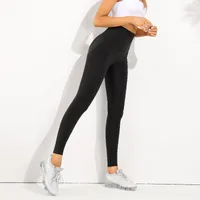 Streetwear Sports Solid Color Chemical Fiber Blending Nylon Active Bottoms main image 1