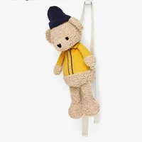 Kid'S Plush Bear Cute Oval Zipper Functional Backpack main image 2
