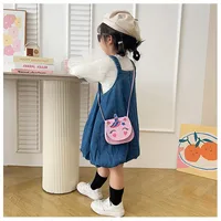 Women's Pu Leather Cute Sewing Thread Oval Magnetic Buckle Crossbody Bag main image 4