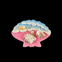 Marine Style Geometric Shell Resin Shell Refrigerator Magnet sku image 6