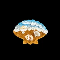 Marine Style Geometric Shell Resin Shell Refrigerator Magnet sku image 7