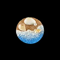 Marine Style Geometric Shell Resin Shell Refrigerator Magnet sku image 11