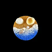 Marine Style Geometric Shell Resin Shell Refrigerator Magnet sku image 12