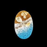 Marine Style Geometric Shell Resin Shell Refrigerator Magnet sku image 15