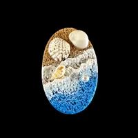 Marine Style Geometric Shell Resin Shell Refrigerator Magnet sku image 16