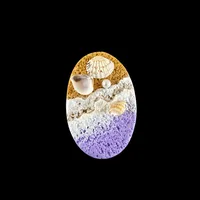 Marine Style Geometric Shell Resin Shell Refrigerator Magnet sku image 17