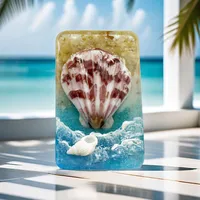 Marine Style Sea Wave Conch Resin Shell Refrigerator Magnet main image 3