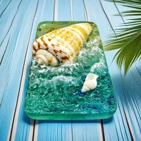 Marine Style Sea Wave Conch Resin Shell Refrigerator Magnet sku image 7