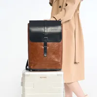 Waterproof Color Block Daily Women's Backpack main image 2
