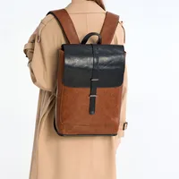 Waterproof Color Block Daily Women's Backpack main image 3