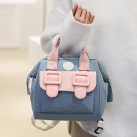 Waterproof Color Block Daily Diaper Backpack main image 3