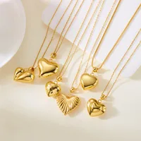 Casual Elegant Modern Style Heart Shape 304 Stainless Steel Women's Pendant Necklace main image 1