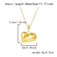 Casual Elegant Modern Style Heart Shape 304 Stainless Steel Women's Pendant Necklace main image 2