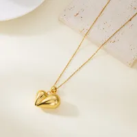 Casual Elegant Modern Style Heart Shape 304 Stainless Steel Women's Pendant Necklace main image 3