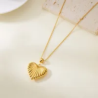 Casual Elegant Modern Style Heart Shape 304 Stainless Steel Women's Pendant Necklace main image 5