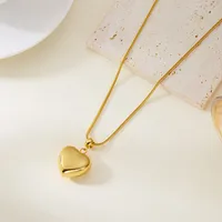 Casual Elegant Modern Style Heart Shape 304 Stainless Steel Women's Pendant Necklace main image 9