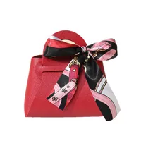 European Style Creative Wedding Candy Box Leather Handheld Bag Ins Style Wedding Party Favors Return Gift Candy Packaging main image 5