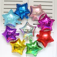 10-inch Star-shaped Heart-shaped Foil Balloons Star Pattern Foil Balloons For Wedding Birthday Decoration Balloon Arrangement main image 2