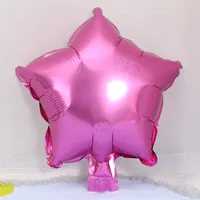 10-inch Star-shaped Heart-shaped Foil Balloons Star Pattern Foil Balloons For Wedding Birthday Decoration Balloon Arrangement sku image 2