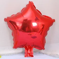 10-inch Star-shaped Heart-shaped Foil Balloons Star Pattern Foil Balloons For Wedding Birthday Decoration Balloon Arrangement sku image 4