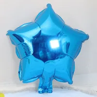 10-inch Star-shaped Heart-shaped Foil Balloons Star Pattern Foil Balloons For Wedding Birthday Decoration Balloon Arrangement sku image 5