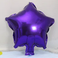 10-inch Star-shaped Heart-shaped Foil Balloons Star Pattern Foil Balloons For Wedding Birthday Decoration Balloon Arrangement sku image 6