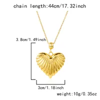 Casual Elegant Modern Style Heart Shape 304 Stainless Steel Women's Pendant Necklace sku image 3