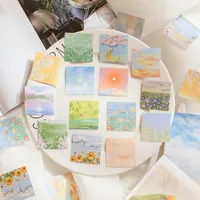 Office Culture Stationery Stickers Various Designs Including Landscape Animal Floral Cartoon Elements main image 1