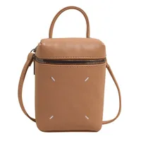 Women's Solid Color PU Sewing Thread Zipper sku image 3