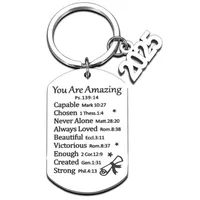 Simple Style Letter Number 201 Stainless Steel Unisex Keychain main image 2