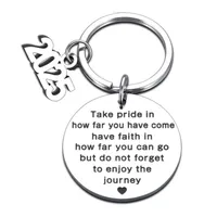 Simple Style Letter Number 201 Stainless Steel Unisex Keychain sku image 5