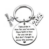 Simple Style Letter Number 201 Stainless Steel Unisex Keychain sku image 8