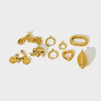Basic Simple Style Classic Style Heart Shape 304 Stainless Steel Plating Jewelry Accessories main image 1
