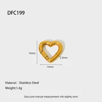 Basic Simple Style Classic Style Heart Shape 304 Stainless Steel Plating Jewelry Accessories sku image 6