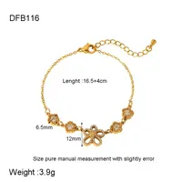 Elegant Modern Style Geometric 304 Stainless Steel Plating Zircon Women's Bracelets sku image 4