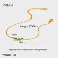 Elegant Modern Style Geometric 304 Stainless Steel Plating Zircon Women's Bracelets sku image 7